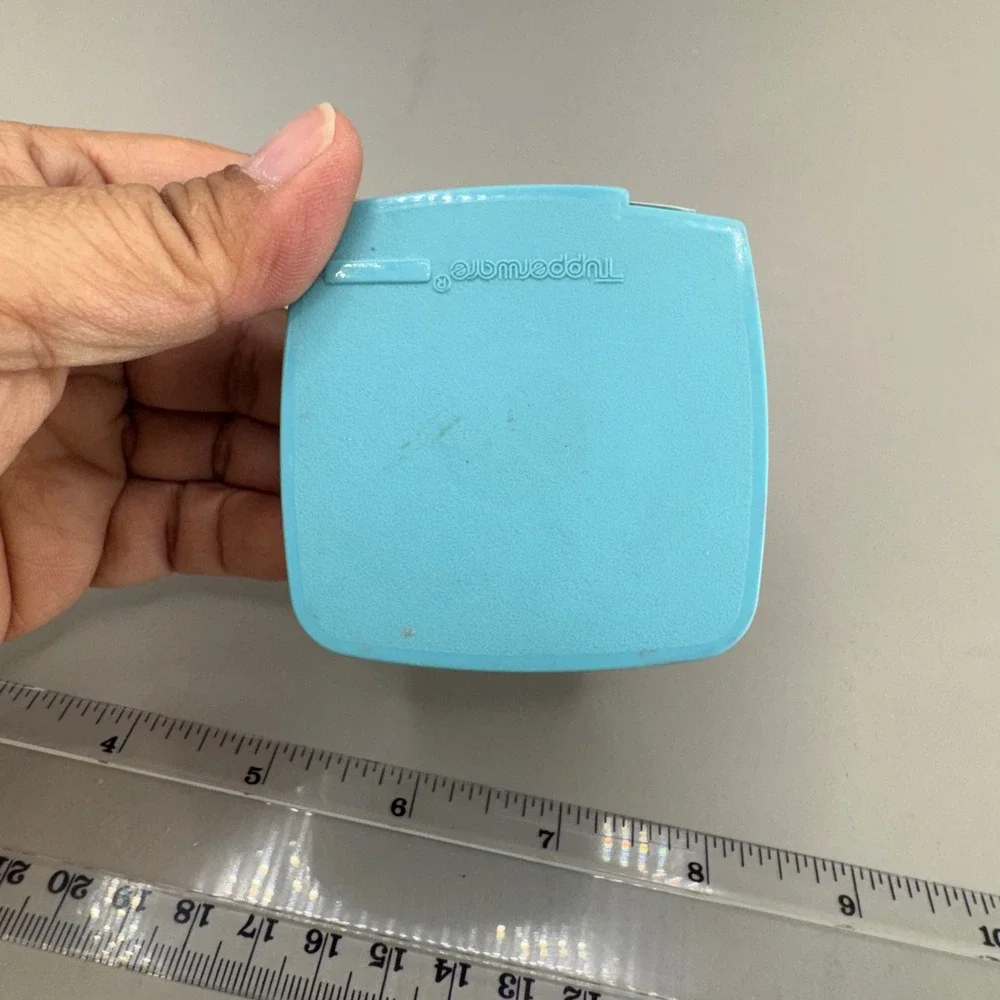Tupperware Label Dispenser OS Blue Vintage Kitchen Retro Almost Full Roll.